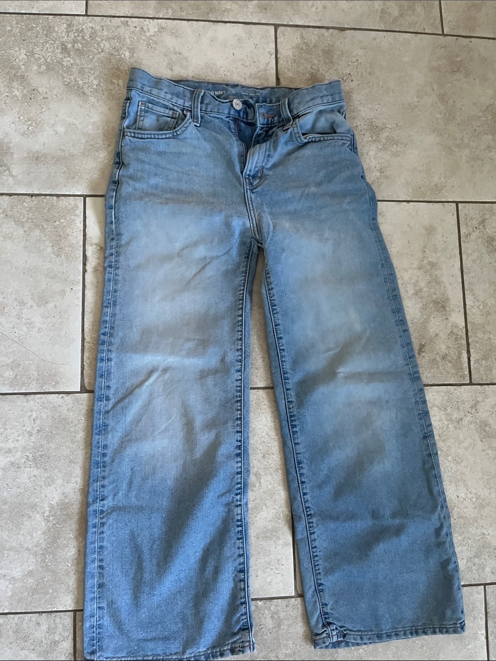 Classic Light Blue Girls Jeans - Comfortable Straight Fit